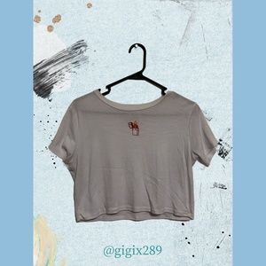 White Crop Top